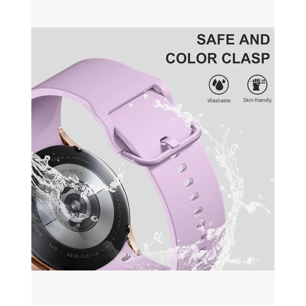 5 Pack Bands Compatible w/Samsung Galaxy Watch 7/6/5/4 40Mm 44Mm/Watch 6 classic